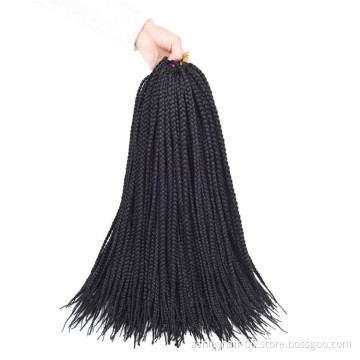 Goddess Ombre Short Single Hair Box Braids Extensions Crochet Synthetic Hair Extension